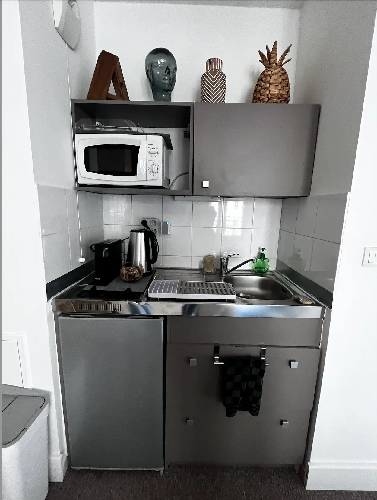 Cuisine équipée de l'appartement Le Cosy Lyon Part-Dieu